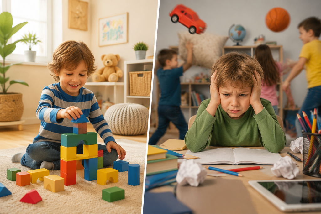 تفاوت کودک شیطون و بیش فعال چیست؟